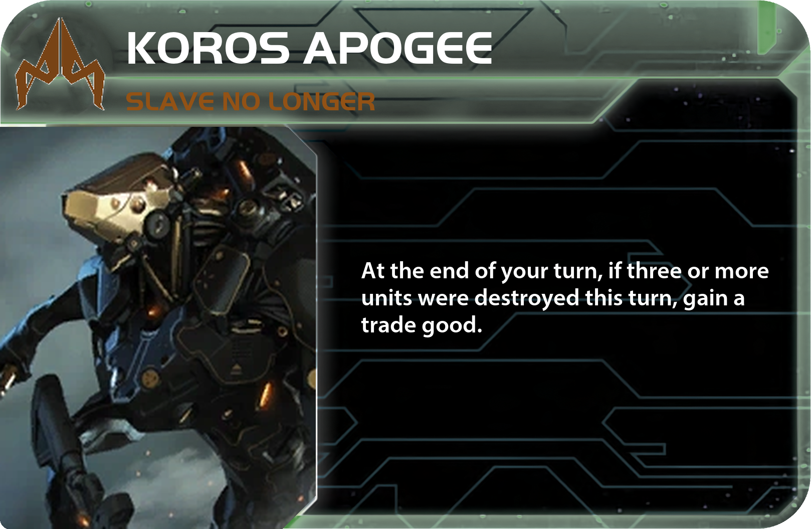 Koros Apogee Card