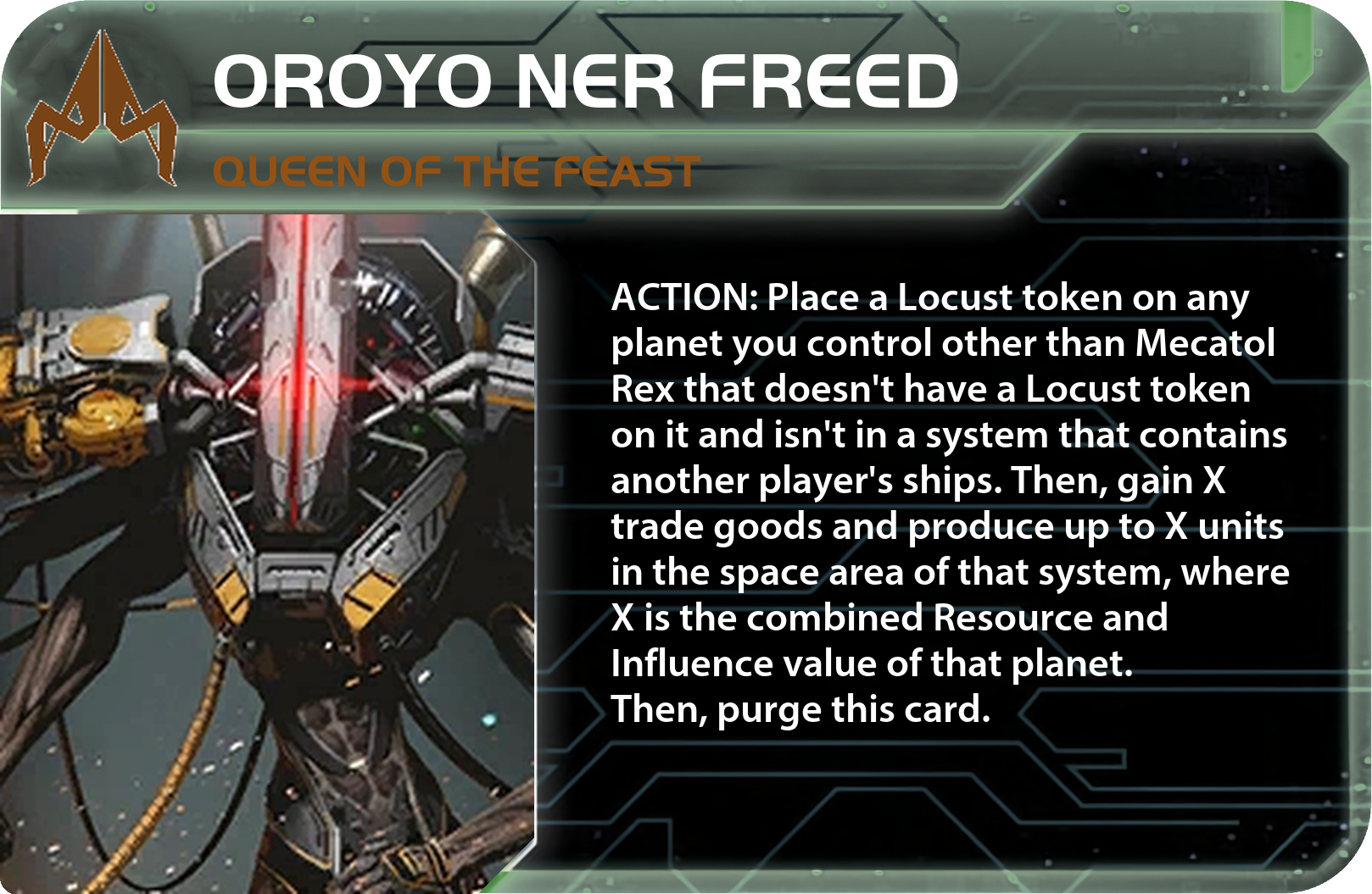 Oroyo Ner Freed Card